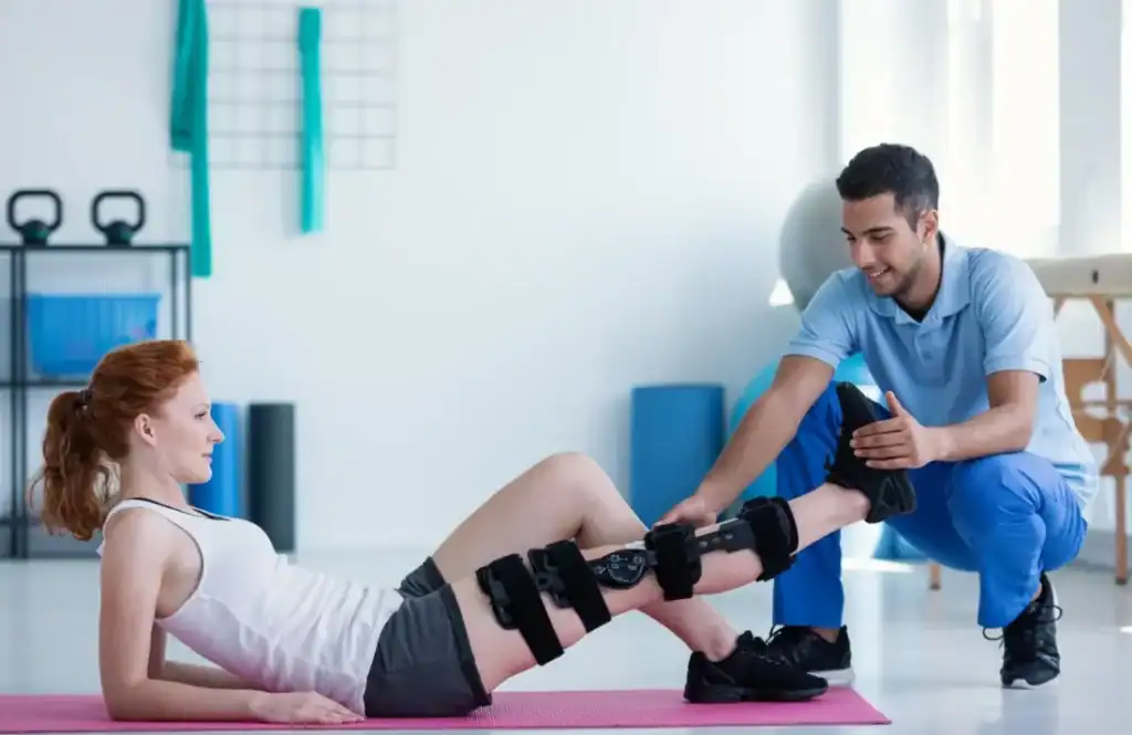 Debunking Meal Timing Myths: The Truth About Muscle Recovery 1 Woman having treatment to help muscle recovery Salisbury after an injury